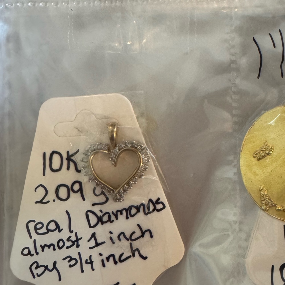 10k and 14k real Gold diamonds and pearls pendants priced per piece vintage